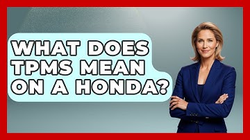 What Does TPMS Mean On A Honda? - Car Performance Pros