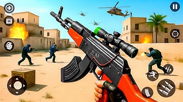 FPS Commando Terrorist Strike 3D Game  - Banduk wala Game - Android GamePlay 