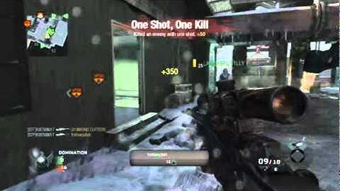 Black Ops Multiplayer Sniper No Scope Double Kill