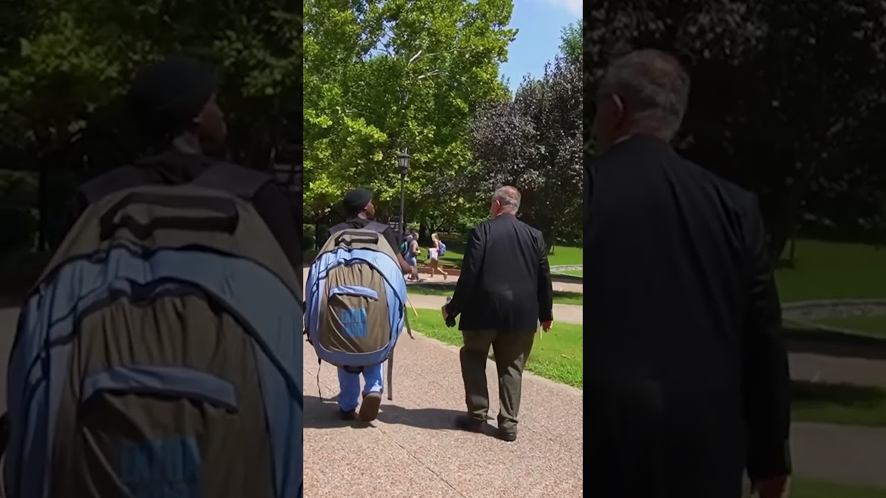 Розыгрыш с большим рюкзаком Канела Джозефа 😂🎒 