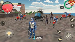 Rope Hero Vice Town (rope hero with bq laser gun) tank and robot destroy - Android Gameplay HD 😱😓 screenshot 4