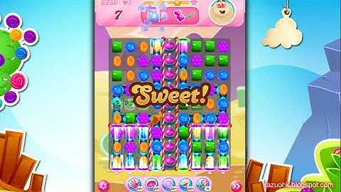 Candy Crush Saga Level 6350 - Without paying for Boosters Gameplay