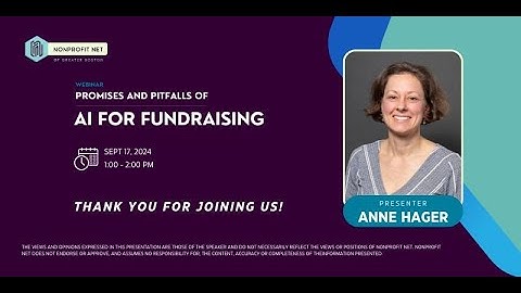 Promises and Pitfalls of AI for Fundraising