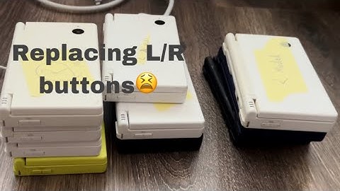 Replacing the L/R buttons on the Nintendo DSI (fixing defective console)