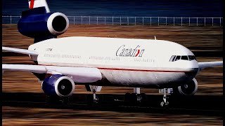 Big Aircraft Collapses During Take Off at Vancouver Airport - Canadian Airlines  Flight 17