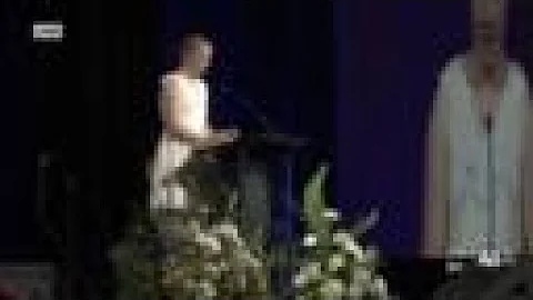 Fallen Officer Mosher's daughter speaks at his fun...