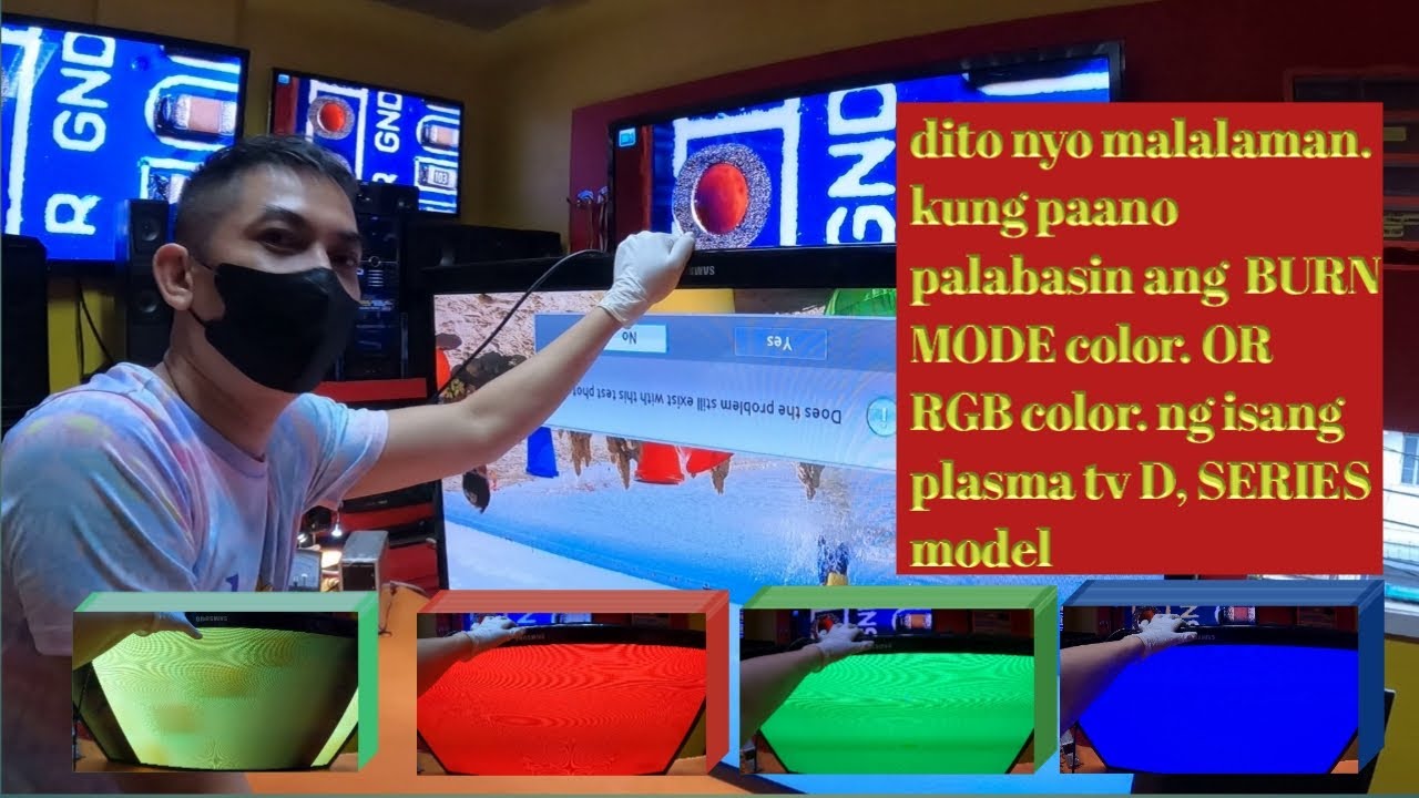 burn mode color or RGB color samsung plasma tv ps51d450a2 YouTube