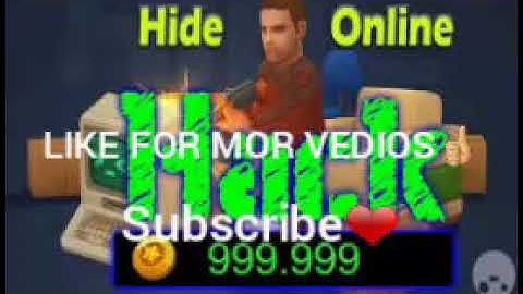 Hide online hack❤ mod menu /mod money☺ v3.7.0😌2019 ❤100% working