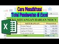 Cara Menghitung Total Pendapatan di Excel