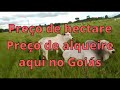 Preço de hectare / Preço de alqueire - No Goiás