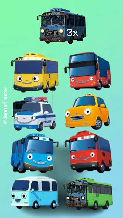 Bisa temukan Tayo Zombie di antara bus lain#tayothelittlebustoys #bus #shortsfeed #cartoon