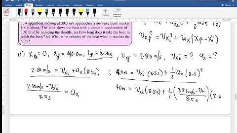 Lecture Video: Kinematics in One Dimension Part 3