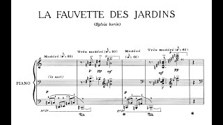 メシアン  ピアノ独奏曲 LA FAUVETTE DES JARDINS メシアン ピアノ独奏曲 LA FAUVETTE DES JARDINS