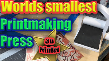 3D print the worlds smallest working printmaking press! Openpressproject.com
