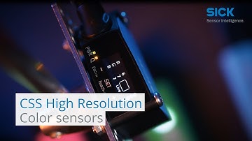 New CSS High Resolution color sensor from SICK