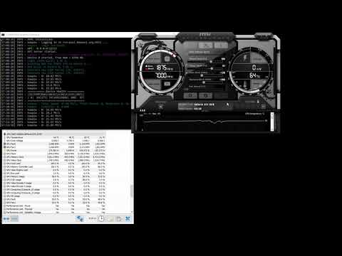 RTX 2070 KawPow RVN Mining Hashrate Test With Overclock