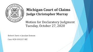 Robert Davis v Jocelyn Benson, Secretary of State