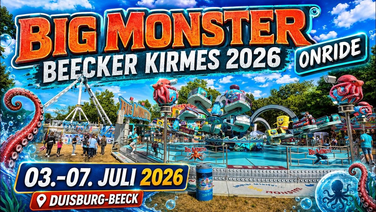 Onride Big Monster Krameyer🎡 Beecker Kirmes 2026 Duisburg-Beeck