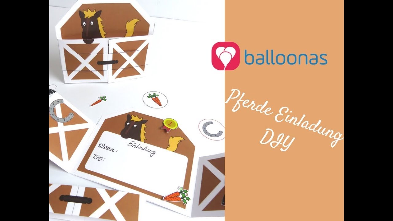 Pferdestall Einladung Balloonas Diy Pferdestall Einladung Balloonas Diy