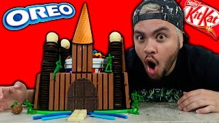 CASTELO DE CHOCOLATE COM KIT KAT E OREO !!!