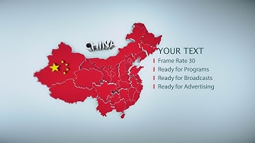 China Map 3d Animation 4k