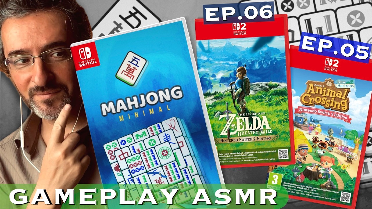 Trois jeux parfaits pour de l’ASMR 😴  Viens te détendre devant du Mahjong, Zelda et Animal Crossing