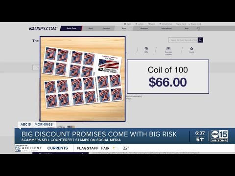 Huge discounts on postage stamps point to scams