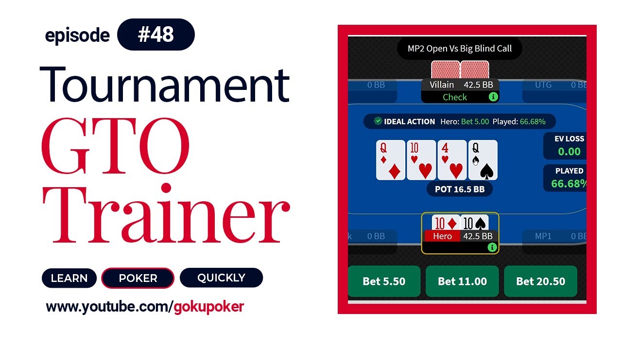 MP2 Open vs Big Blind Call - GTO Trainer #48