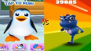 Penguin Run 2 VS Subway Surfers Gameplay HD - Fun Kids Games 2018 screenshot 1