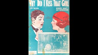 Why Did I Kiss That Girl? (1924)