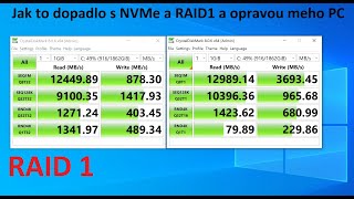 Jak to dopadlo s NVMe a RAID1 a opravou meho PC #rh3d