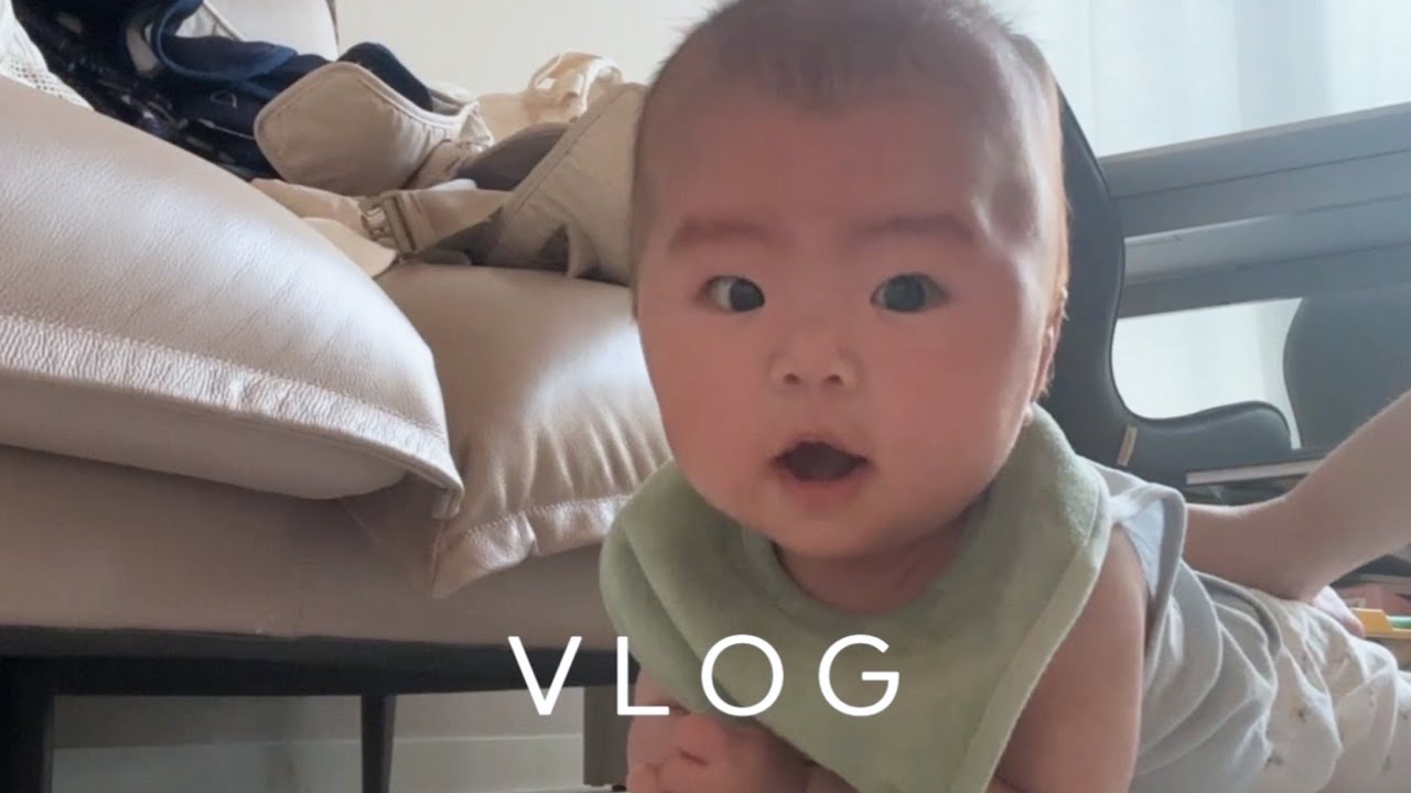 [👼🏻𝐕𝐋𝐎𝐆]드디어 성공! 3개월 아기 뒤집기 순간 감격ㅣ수다쟁이 된 옹알이 폭발 시기ㅣ원더윅스 버티기ㅣ현실 육아 일상ㅣ육아 브이로그ㅣ일상 브이로그ㅣ육아24시