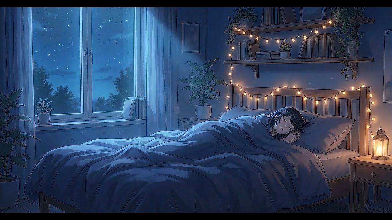 Midnight Room 🌙 | 1 Hour Calm Lofi for Sleep & Relaxation (No Vocals)
