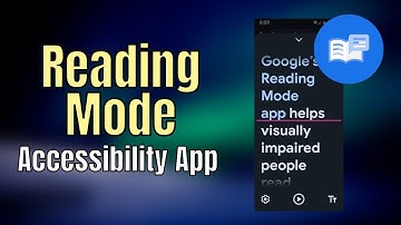 NEW Reading Mode App for Android  | App for the Visually Impaired #Accessibility