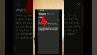 Facebook Archive Story Kaise Kare | How To Archive Story On Facebook | #youtubeshorts #shorts