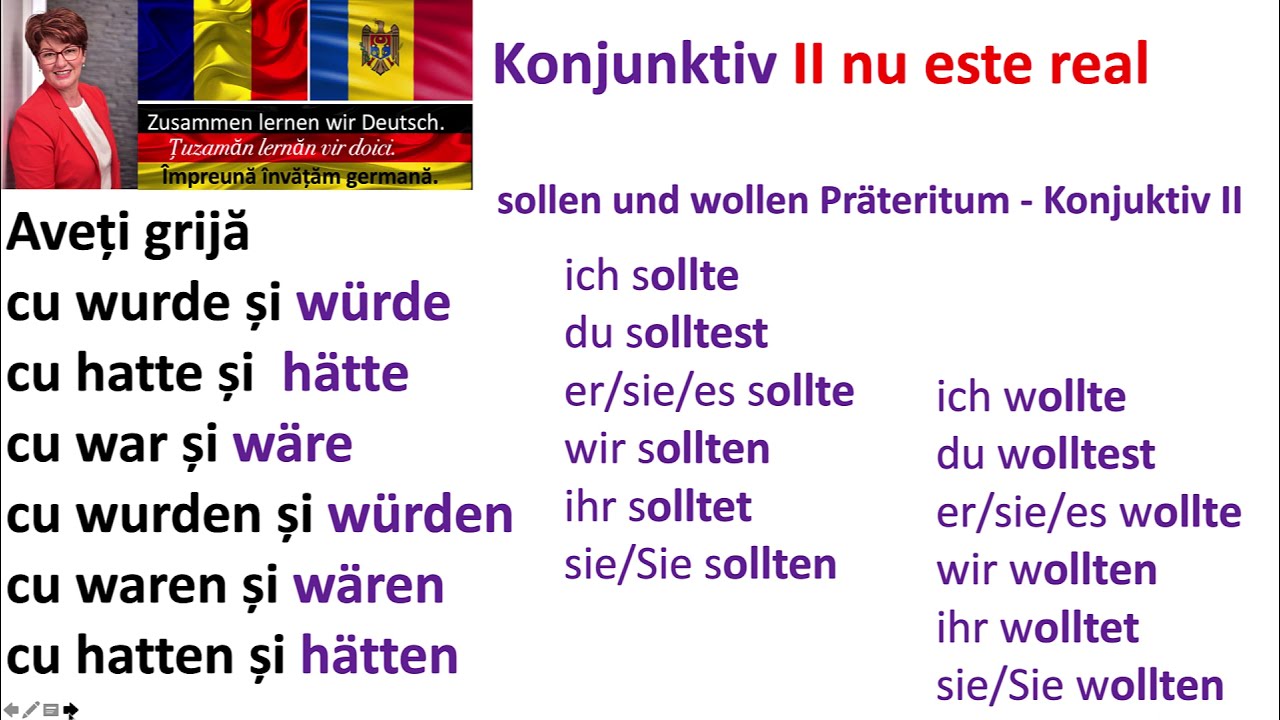 Intelege gramatica limbi germane in numai 10 minute! Conjunctiv  II Reguli simplu de retinut!