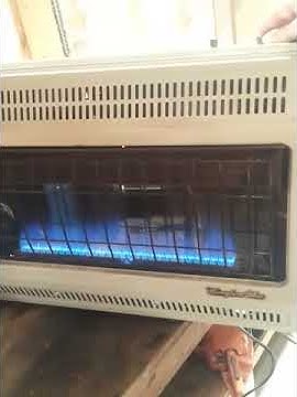 Comfort glow propane heater - YouTube