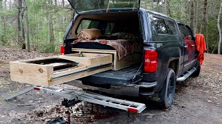 Finished! DIY Truck Bed Camping Setup Overview