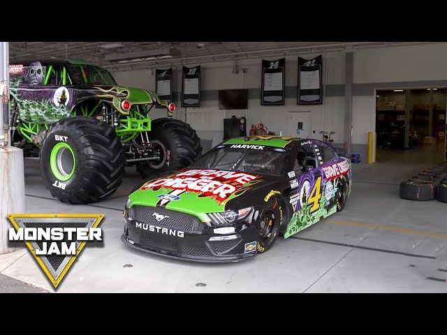 Monster Jam Grave Digger #4 Nascar REVEAL | Monster Jam - YouTube
