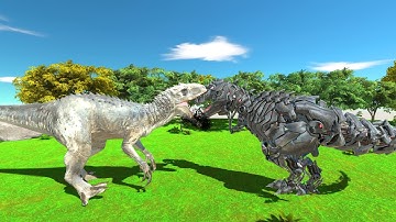 Indominus Rex vs Tek Rex - Animal Revolt Battle Simulator