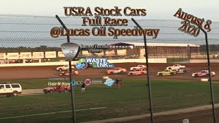 USRA Stock Cars #3, Full Race, Lucas Oil Speedway, 08/08/20 screenshot 1