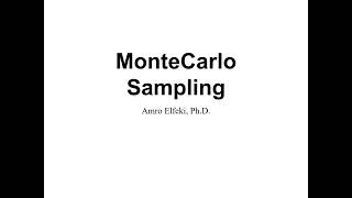 Methods for Monte Carlo Sampling