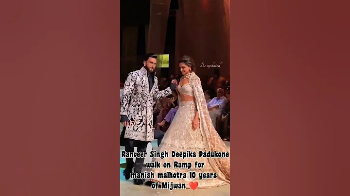 Ranveer Singh & Deepika Padukone walks on Ramp for manish malhotra 10 years of Mizwan | #mizwan