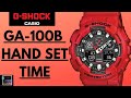 g-shock ga-100b how to set hand set time | reviews  best and easy way to set time | g shock kuwait