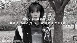 taeyong & wonstein - love theory ( sped up )