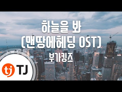 [TJ노래방] 하늘을 봐(맨땅에헤딩OST) - 부가킹즈 / TJ Karaoke