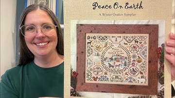 Flosstube Peace On Earth Winter Quaker by Lila’s Studio