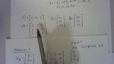 metodo simplex matricial