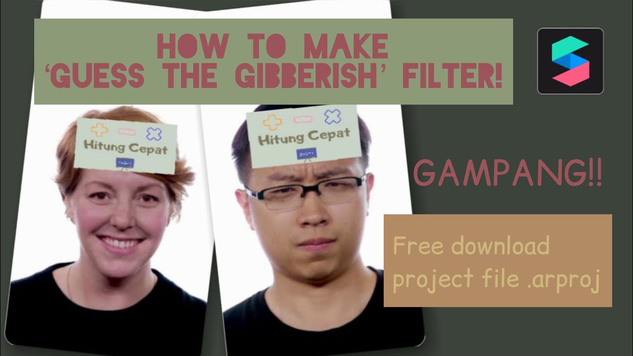 Cara Membuat Filter “Guess the Gibberish” di Instagram + Free Project