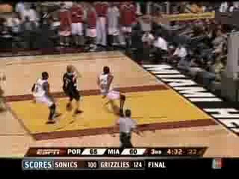 Dwyane Wade blocks Steve Blake